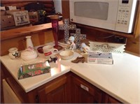 Contents on counter top as shown