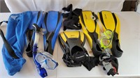 2 snorkeling kits