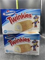 2 boxes hostess twinkies 10 individually wrapped