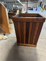 Wooden Trash Bin