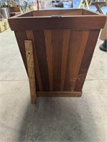 Wooden Trash Bin