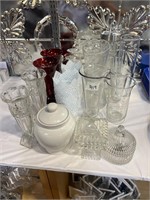 Flower Vases, Covered Dishes , Glassware