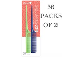 72 COMBS Annie Shell Shining Long Tail Combs