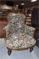 Eastlake Floral Arm Chair