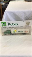 Ertl die cast metal publix ford cab with trailer