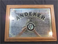 *Andeker Pabst Brewing Co. Framed Bar Mirror