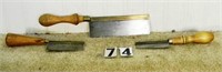 3 – Small size brass-back dovetail saws, G-Vg: