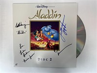 Autograph COA Aladdin Laser Disc