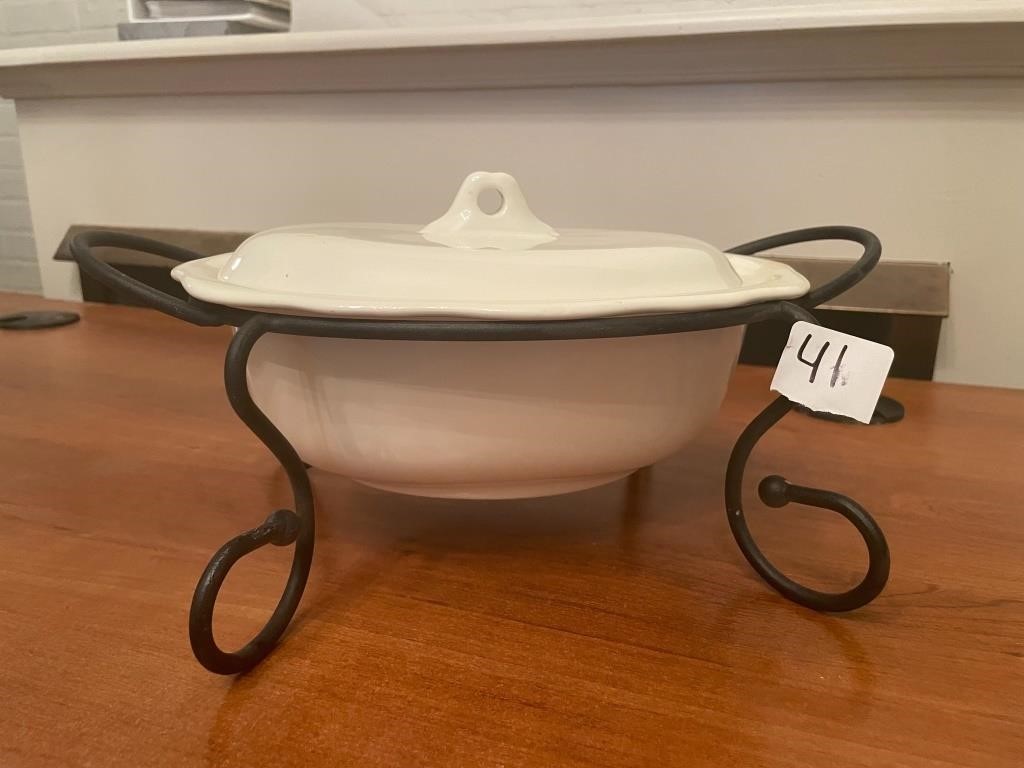 Casserole Dish in Stand