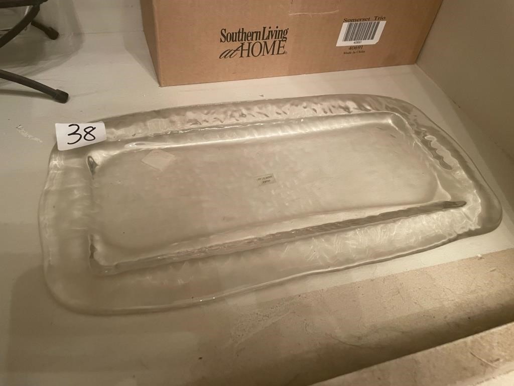 Southern Living at Home glass platter