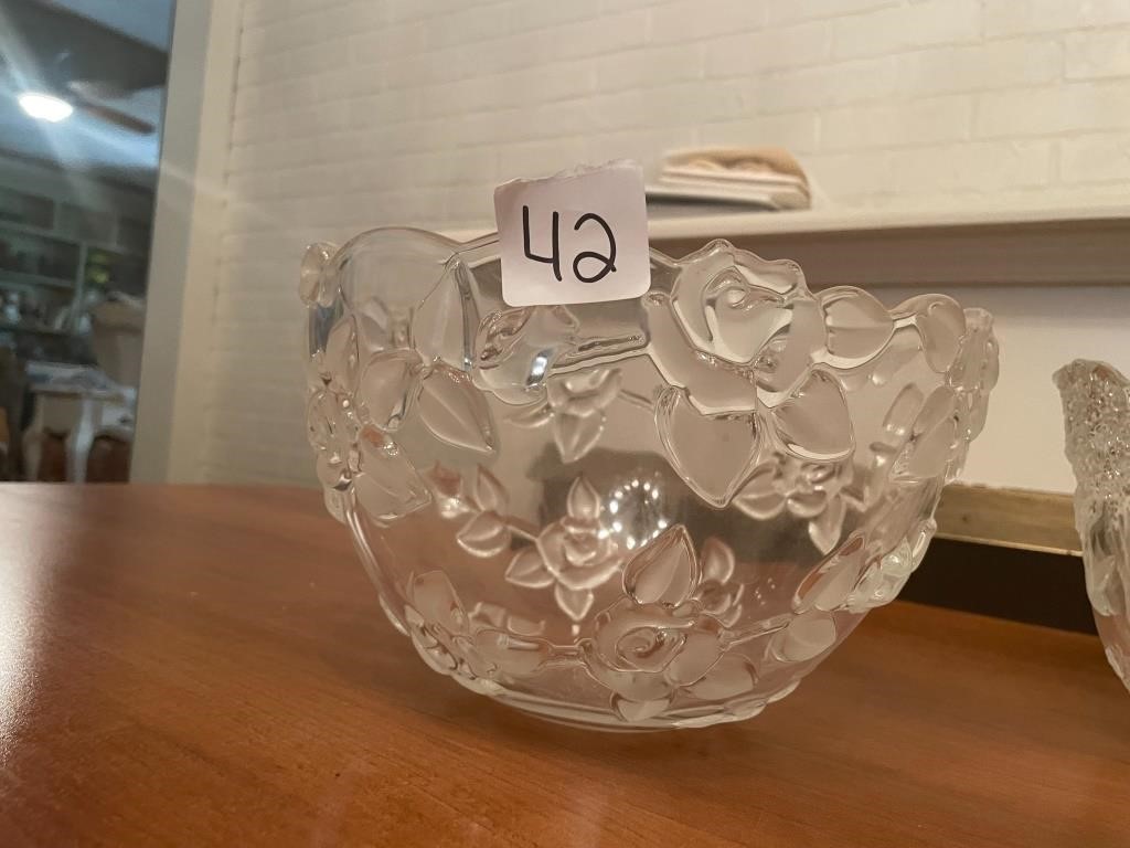 Vintage cut glass bowl