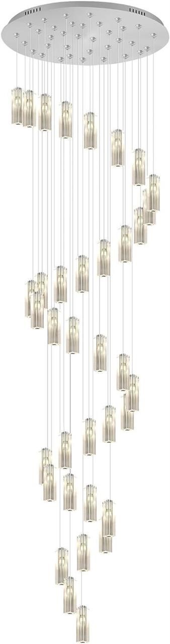 ykolupty H138'' Crystal Column Chandelier........