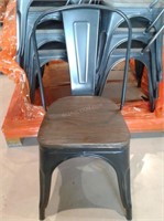 Lot of 16 Borgo Metal Chairs w/ Wood Seats $100ea
