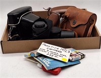 (H) Vintage Cameras, lenses, and accessories
