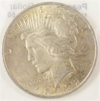 1922 SILVER PEACE DOLLAR LITTLETON COIN COMPANY