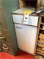 White Metal Cabinet w/ Contents