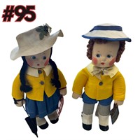 Vintage Madame Alexander Cloth Dolls