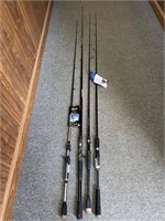 4 Fishing Poles (Broken Tips)