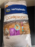 NEW KING SERTAPEDIC COPPER INFUSED FIRM PILLOW