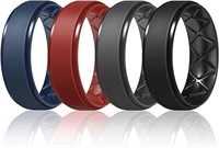 4pc Ergonomic Breathable Men's Silicon Bands