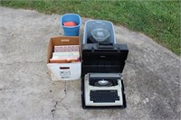 Pile Craft Books, Typewriter, etc