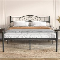 1 VECELO Classic Metal Platform Bed Frame with