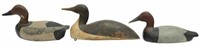 (3) VINTAGE CARVED & PAINTED DUCK DECOYS