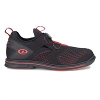 Dexter Mens Modern Bowling Shoes, Black/Red, 7 US