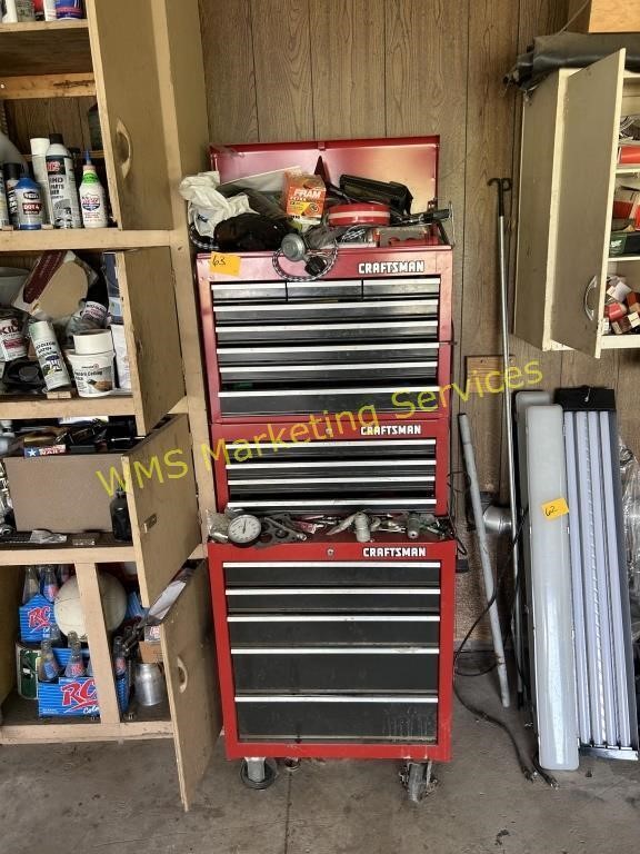 5' Craftsman Tool Box and Contents -