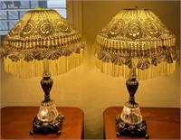 K - PAIR OF MATCHING TABLE LAMPS (O2)