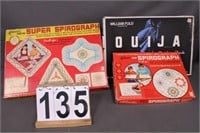 4 Board Games & Spirograph