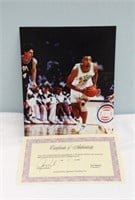 AUTHENTIC AUTOGRAPHED BASKETBALL 8 X 10 PHOTO