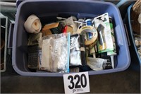 Tote of Misc. Caulking & Paint Supplies