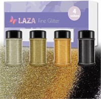 Laza Ultra Fine Glitter Powder, 4 Colors 320ml