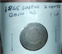 1865 shield 2 cent piece