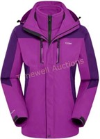 Ornrjfll 3-IN-1 Snow Ski Jacket Women's  size LG