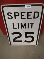 Speed Limit "25" Hwy Sign