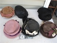 Lot of Vintage Women's Hats