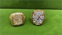 2-FAUX PITTSBURG STEELERS CHAMPIONSHIP RINGS