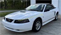 White Mustang Convertible