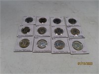 (12) $1 Presidential & Susan B Anthony Coins slevd