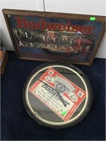 2 Budweiser clocks