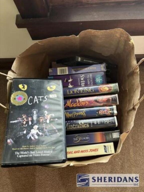 BAG OF MISC. VHS TAPES