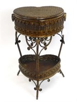 Highly unusual Victorian wicker sewing basket.
