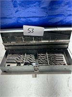 Metal box with drillbits