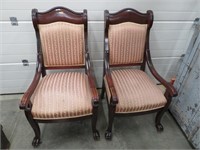 2 side chairs, 42" tall