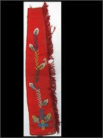 BEADED IRIQUOIS CEREMONIAL BANNER - SOLD BY MORPHY