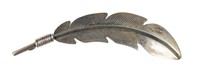 Sterling Silver Native American Made Feather Pin