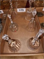6 X'S BID  FOSTORIA GLASS BELLS