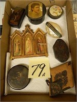 (4) Vintage Snuff Boxes & Other Related Items